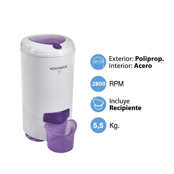Secarropas KOHINOOR Centrifugo 5,5KG LINEA VISION thumbnail 2
