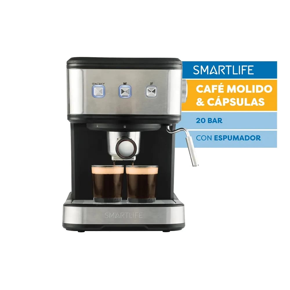 Cafetera Expreso 20 Bares SL-EC8501 - Café Molido y Capsulas - c/Espumador