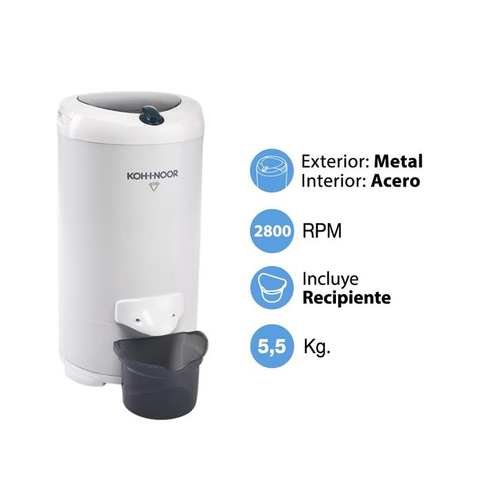 Secarropas KOHINOOR Centrifugo 5,5KG PREPINTADO - Image 3