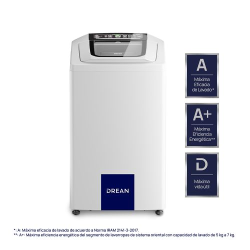 Lavarropas DREAN CONCEPT NEO  FUZZY 6,5kg  658B