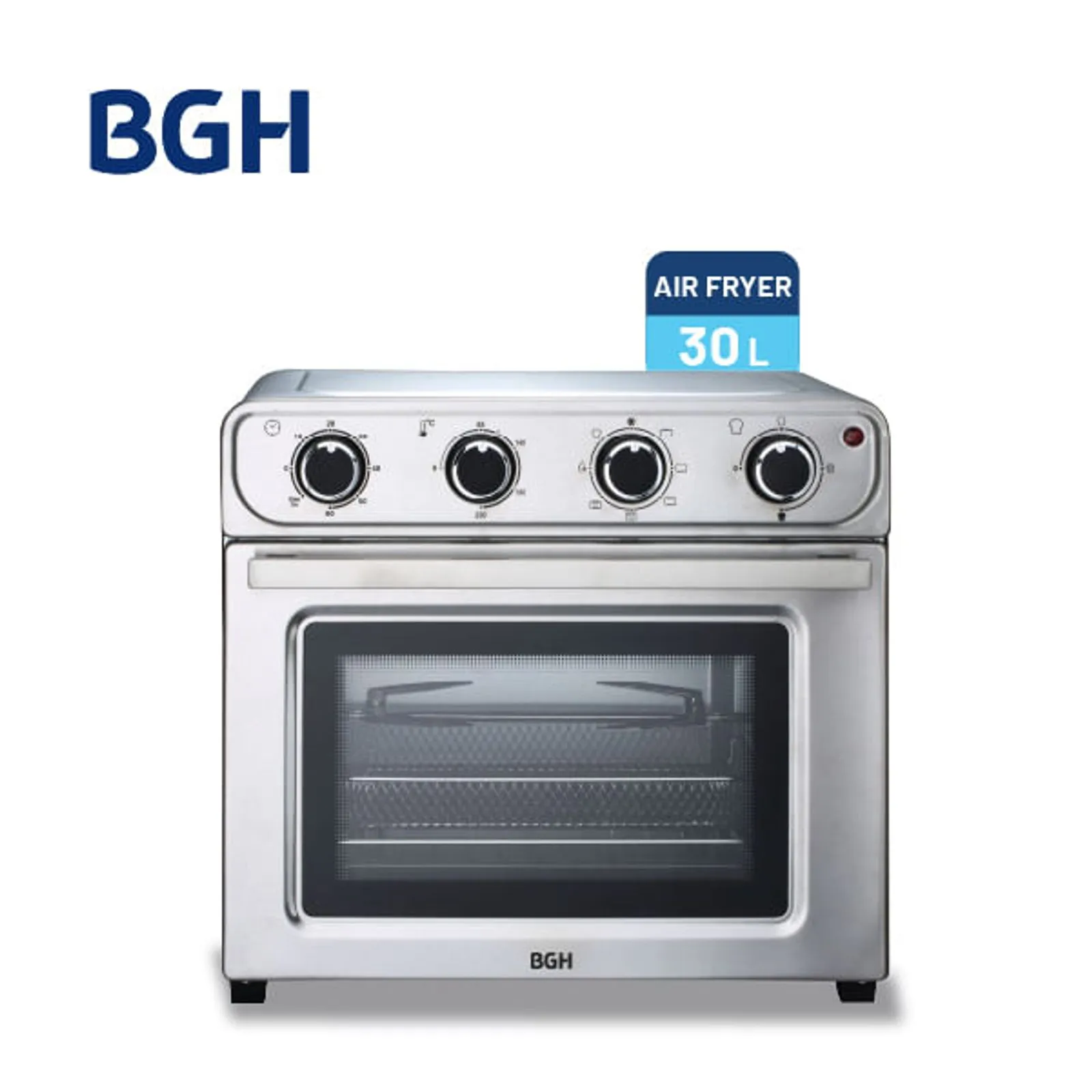 Horno/Air Fryer (Freidora) BGH Electrico 30Lts -SPIEDO- Inox - Image 3